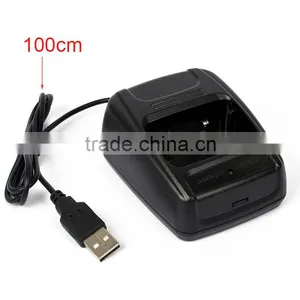 DC5V-500mA Desktop Li-ion USB Battery Charger For BaoFeng BF- 888S Walkie Talkie thumbnail-2