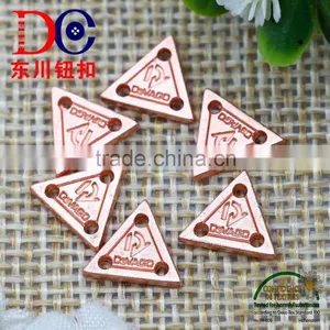 Custom Brand Logo Label Tag Nickel Plate Metal Plate for Garment thumbnail-1