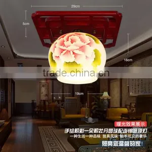 Fancy Ceiling Lights for Interior Lighting Decoration Ceiling Light Wood Ceramic Lamp thumbnail-1