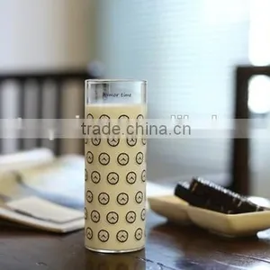Round Thin Glass Juice Cup Clear Tea Coffee Cup thumbnail-3