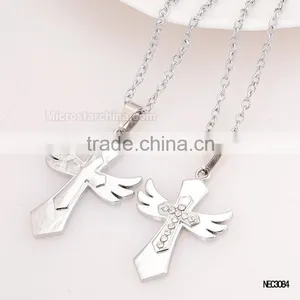Sun And Moon Silver Plated Couple Necklace For Valentine's Gift thumbnail-6