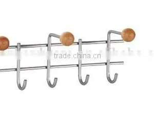 Decorative Metal Wall Mount Key Rack Coat Hat Clothes Hook Rack With Heavy Duty Hanger Hook thumbnail-2