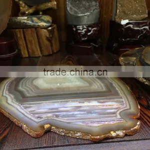 Natural High Quality Agate Slices Wholesale Crystal Stones thumbnail-1