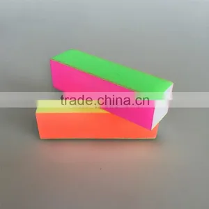 Custom 4 Way Sponge Block Neon Nail Polish Buffer Beauty 4 Sides Buffer Block Nail Shining File Buffer Factory thumbnail-1