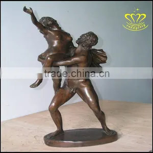 The European Indoor Bronze Sculpture Figures of Boys and Girls Dancing thumbnail-6