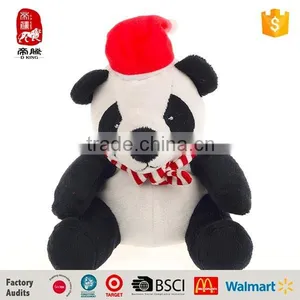 Custom Plush Panda Bear Christmas Stuffed Toy Imported thumbnail-1
