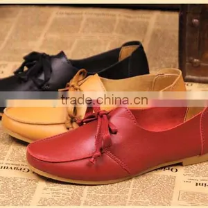 2015 High Quality Cowhide Women Flats Casual Style Genuine Leather Flat Shoes Fashion Woman Tennis Moccasins Breathable Sneakers thumbnail-2