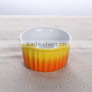 Colored Ceramic Round Ramekin Bowl Factory Directly Sale thumbnail-5
