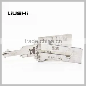 Locksmith Tool NE38 Car Door Locks Pick 2-in-1 Tool Lishi Decoder Lishi 2 in 1locksmith Tools thumbnail-1