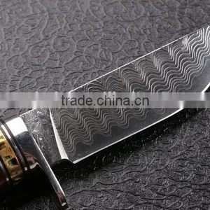 OEM Damascus Blade Handmade Small Hunting Knife thumbnail-2