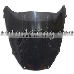 For Kawasaki ZX-6R 98-99 Plastic Black Motorcycle Windshield Windscreen thumbnail-1