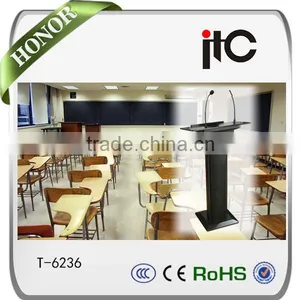 ITC T-6236 Classroom Lectern With Desktop Microphone for Speech Podium thumbnail-1