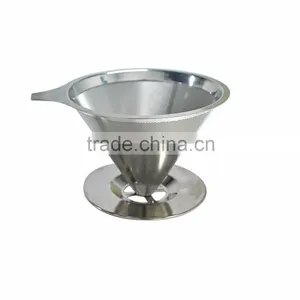 Eco Friendly Stainless Steel Coffee Dripper/SS Coffee Filter thumbnail-1