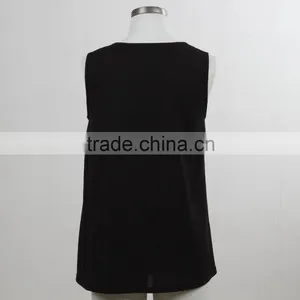 F5S15169 Fashion Black Tank Top for Women Manufacturer thumbnail-3
