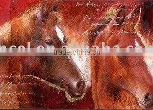 Wholesale Cheap Framed Running Horse Oil Painting on Canvas thumbnail-1