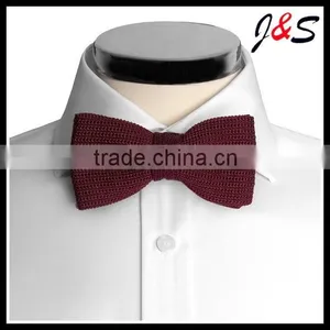 Custom 100% Silk Knitted Bow Ties for Men thumbnail-1
