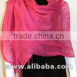 Fushia Hand-loomed Scarves thumbnail-1