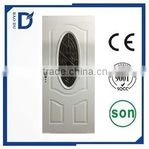 Baodu Brand Plain Door Panel 6 Panel Interior Steel Doors With Frame thumbnail-3