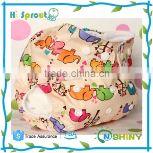Animal Prints Functional Reusable Infant Cloth Diaper Nappy thumbnail-1