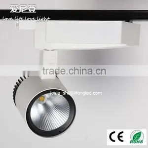 COB Tiltable 3 Phase Led Track Light Cylindrical 3 Years Warranty Commercial Lighting thumbnail-1