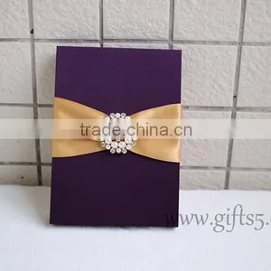 2016 Latest Luxury Wedding Gift Box Wedding Invitation Box With Ribbon Custom Made thumbnail-2