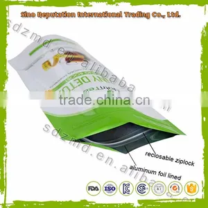 Self Standing Plastic Tea Bag Packaging/ Hot Sales Biodegradable Foil Wrapped Tea Bags thumbnail-1