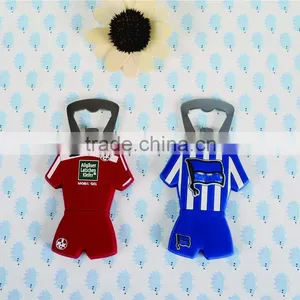 OEM Sports Logo Soft Pvc Bottle Opener Fridge Magnet Beer Bottle Opener thumbnail-1