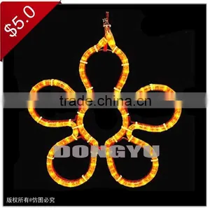 Small Led Outdoor Christmas Light Led 2D Star Motif Light for Shopping Mall Decoration thumbnail-4