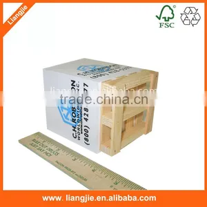 Custom Note Cube With Pallet, Printed Wooden Pallet Memo Note Cube thumbnail-4