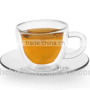 Double Wall Promotional Drinking Glass Cup With Handle thumbnail-1