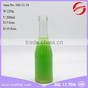 2016 New Style Soft Drink Wide Mouth Glass Beverage Bottle With Metal Lids thumbnail-2