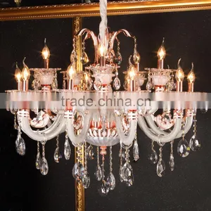 Vintage Zinc Alloy & Glass Bowl Chandelier & Pendant Lighting thumbnail-1