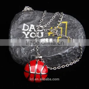 LCL-J3582 Enamel Soccer Baseball Volleyball Basketball Fashion Necklace thumbnail-3