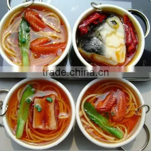 Chinese Fake Food In Mini Bowl Model For Fashion Decoration Of Artificial Fish Straps Decoration Display-Yiwu Sanqi Crafts thumbnail-1