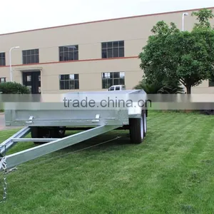 High Quality Hot Dipped Galvanized Heavy Duty Tandem Box Trailer With Caged thumbnail-3