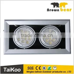 24w LED Lights Recessed Ceiling Down Light Double Heads thumbnail-1