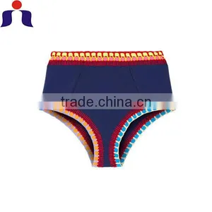 2016 Xxx Hot Sex Bikini One Shoulder Handmade Crochet High Waist Bikini thumbnail-4