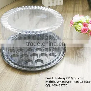 10" Inch Accept Custom Order and BOPS Plastic Type Plastic Birthday Cake Box thumbnail-1