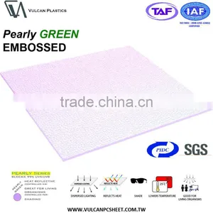 NIR Control Greenhoust Plasitc Polycarbonate Solid Embossed Sheet (Pearly GREEN Embossed) thumbnail-5