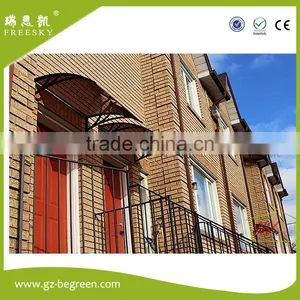 Plastic Retractable Awning Aluminium Canopy for Front Door Window Cover Rain Shelter thumbnail-6