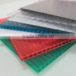 Colored Best Price 4mm/6mm/8mm/10mm Twin Wall Polycarbonate Hollow Sheet thumbnail-4