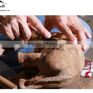 Wood Carved Elephant From Thailand thumbnail-3