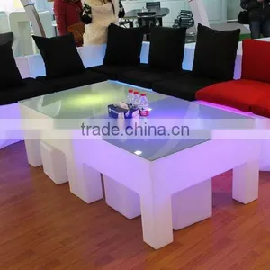 FO-8527 Led Light Bar Furniture Table Set,rectangle Coffee Table thumbnail-1