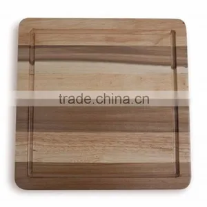 High Quality Best Selling Eco Friendly Square Natural RubberWood Cutting Board From Viet Nam thumbnail-1