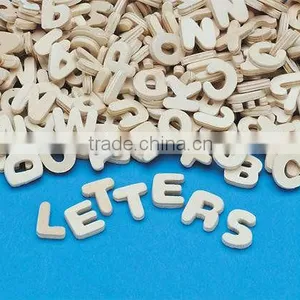 Wood English Letter Heart Five Angular Multilateral DIY Manual Process Letters Laser Cutting Letters Can Be Customized thumbnail-1