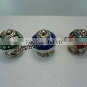 Ceramic Flower Design Drawer Knobs,Ceramic Cupboard Knobs thumbnail-1