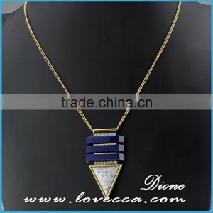 Wholesale Jewelry Gemstone Natural Stone Crystal Quartz Pendant Turquoise Necklace thumbnail-4
