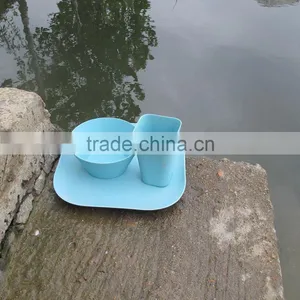 Corn Starch Traditionary Biodegradable Bamboo Fiber Dinner Set thumbnail-2