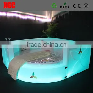 New Design Luxury Cabin Bed With Slide Circle Shape Hotel Bed With LED Lighting thumbnail-2