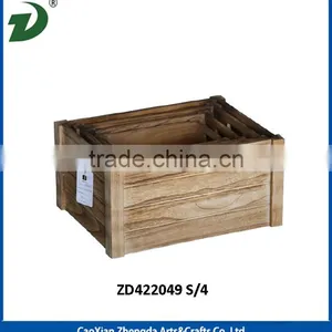 Wooden Crate Storage Box thumbnail-2
